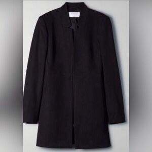 Aritzia Babaton Long Black Forte Blazer Size 8